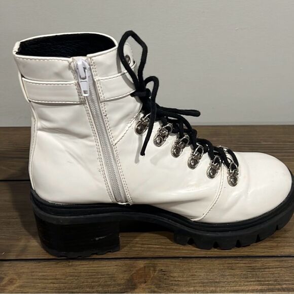 Jeffery Campbell white Czech combat boots size 8.5 - Picture 8 of 14